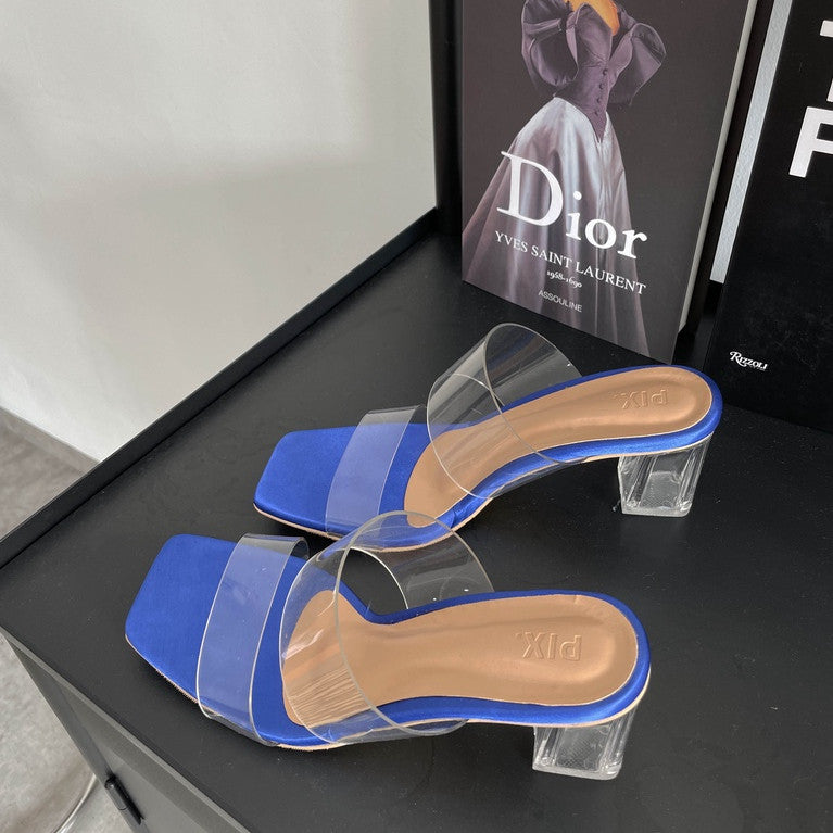 Faye PVC Glass Heel
