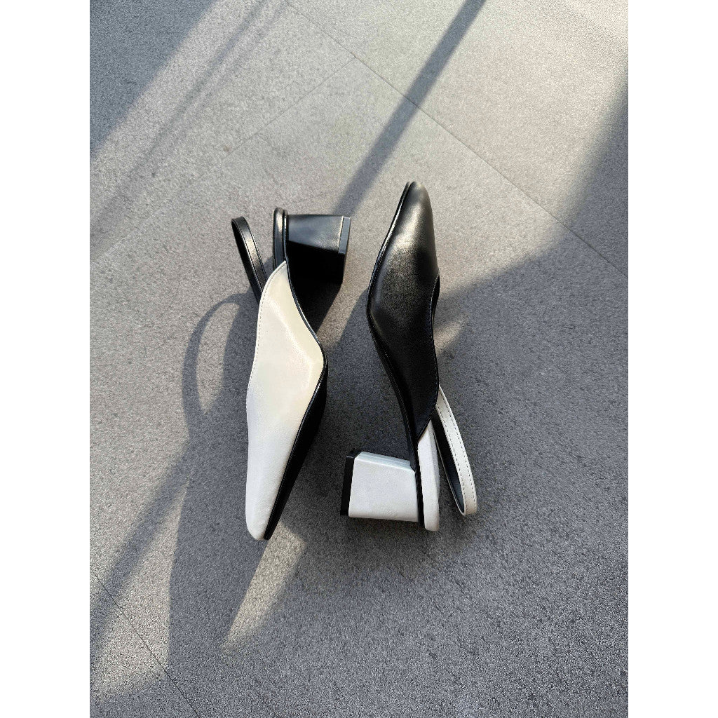 Adley Block Heel Two Tone
