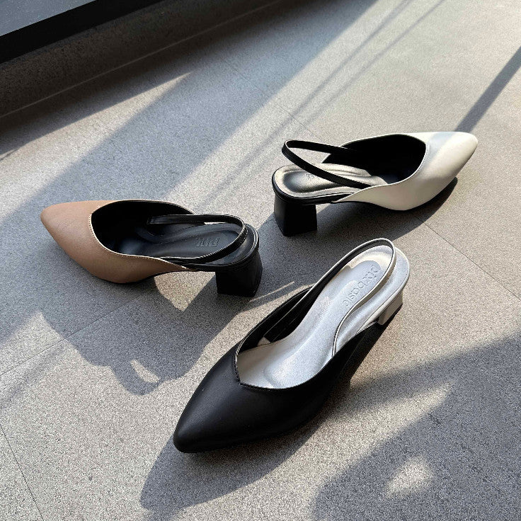 Adley Block Heel Two Tone