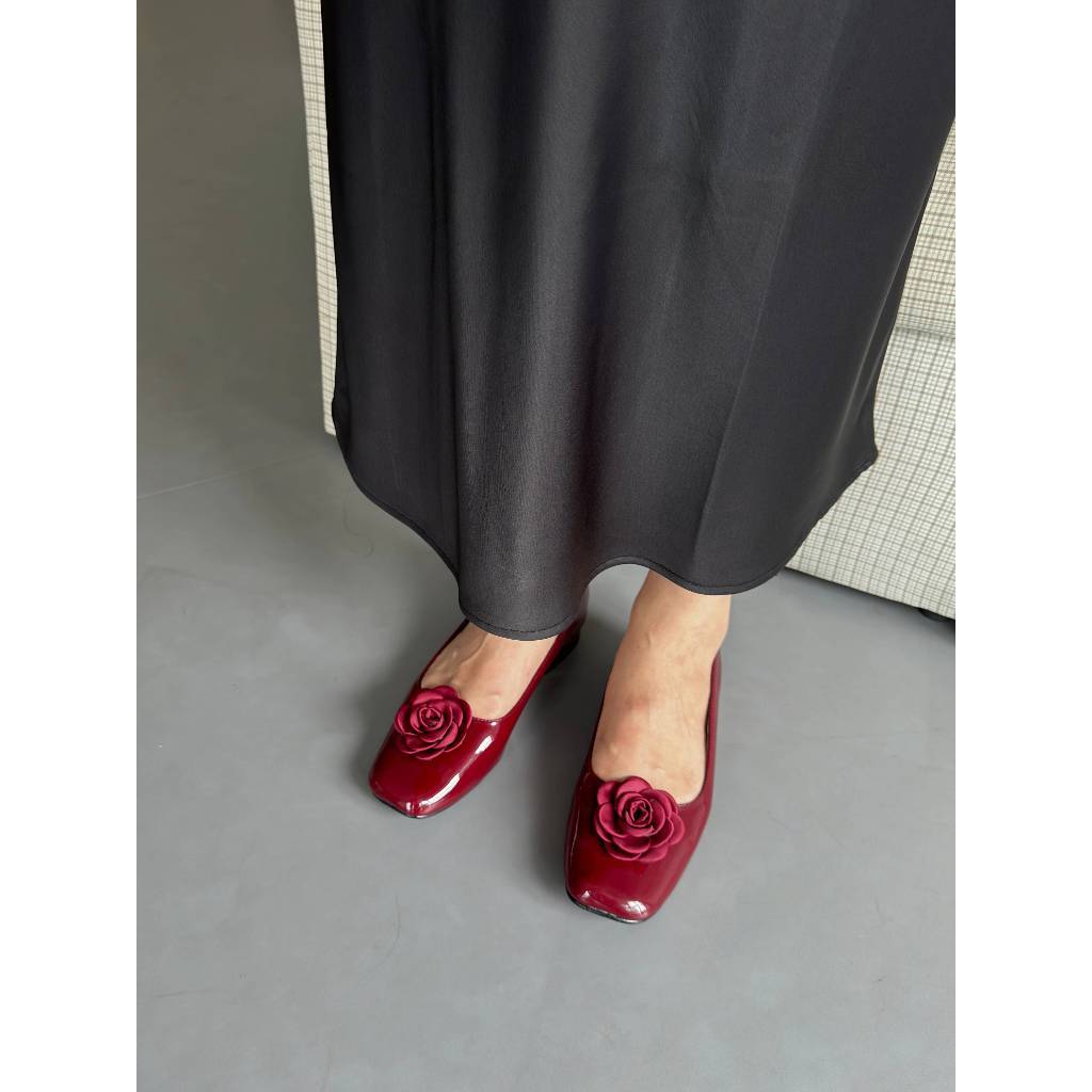 Pixfootwear Rosette Flats - Sepatu Hak Wanita
