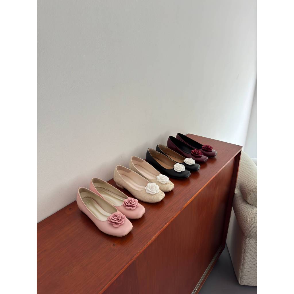 Pixfootwear Rosette Flats - Sepatu Hak Wanita
