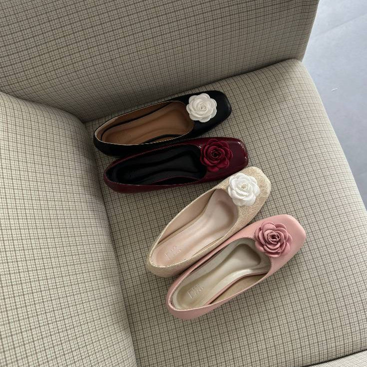 Pixfootwear Rosette Flats - Sepatu Hak Wanita