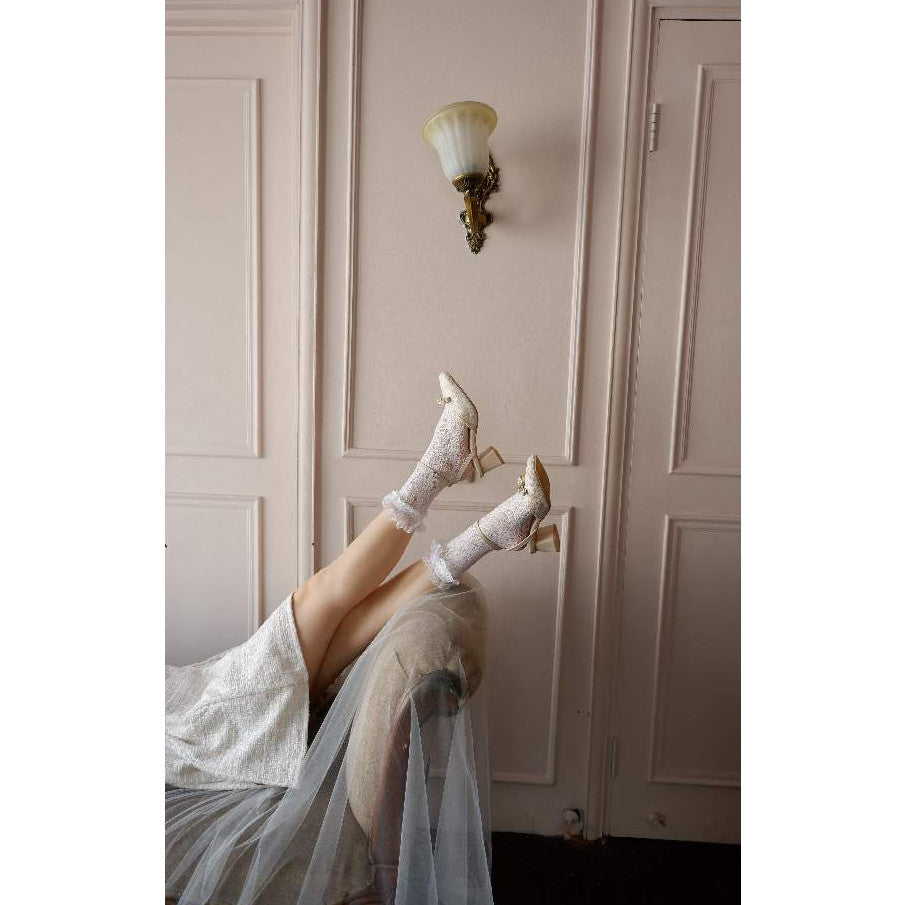 Colette Ribbon Block Heels