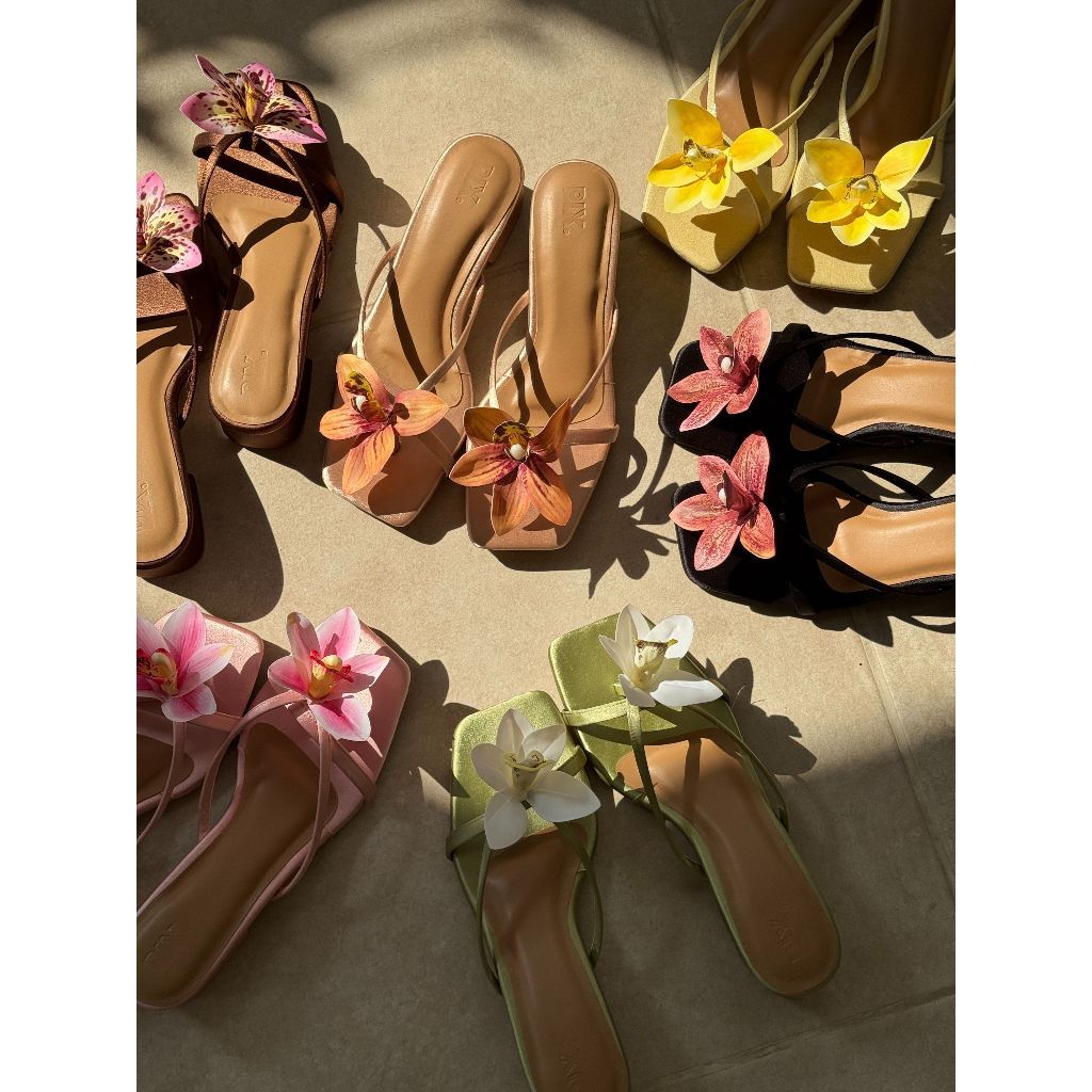 Poppy Orchid Block Heel