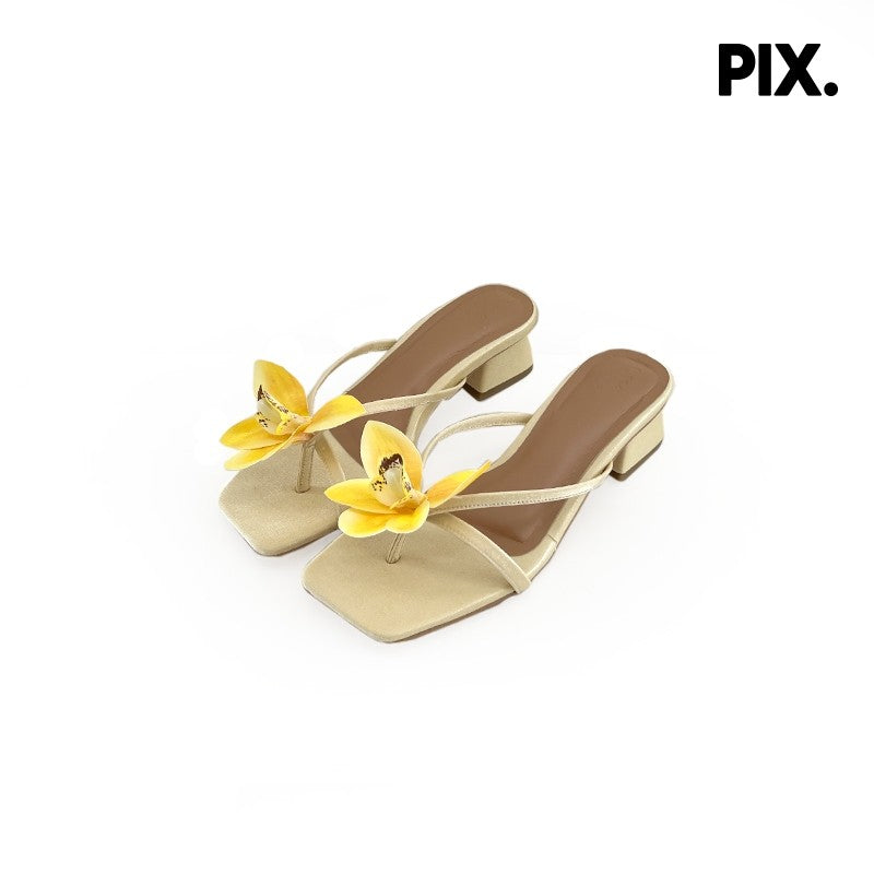 Poppy Orchid Block Heel