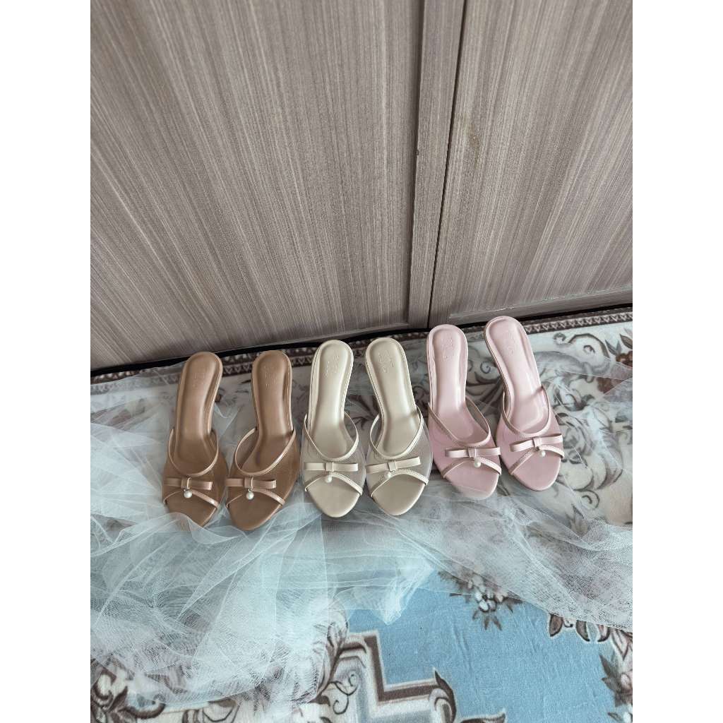 Aurora Mesh Ribbon Heel