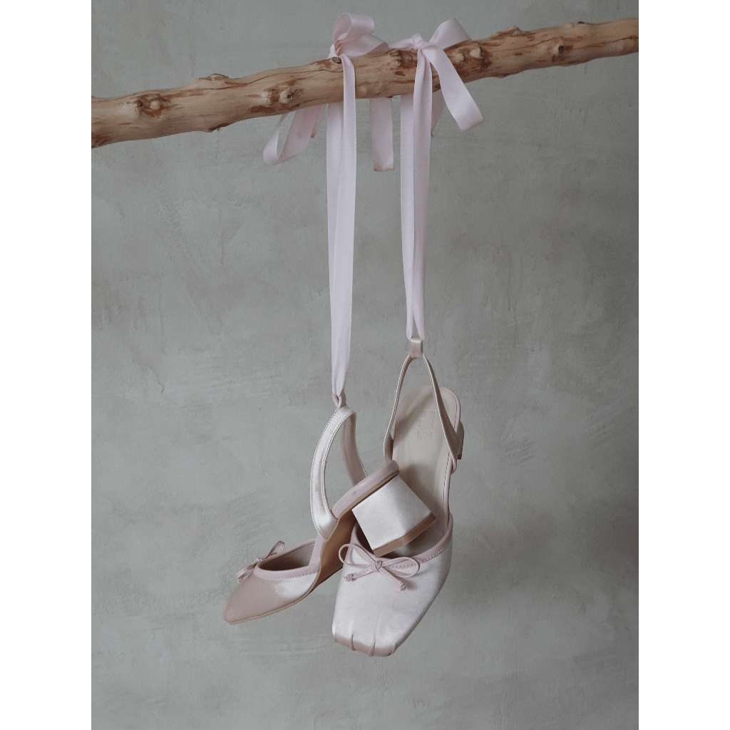 Odette Ribbon Block Heels
