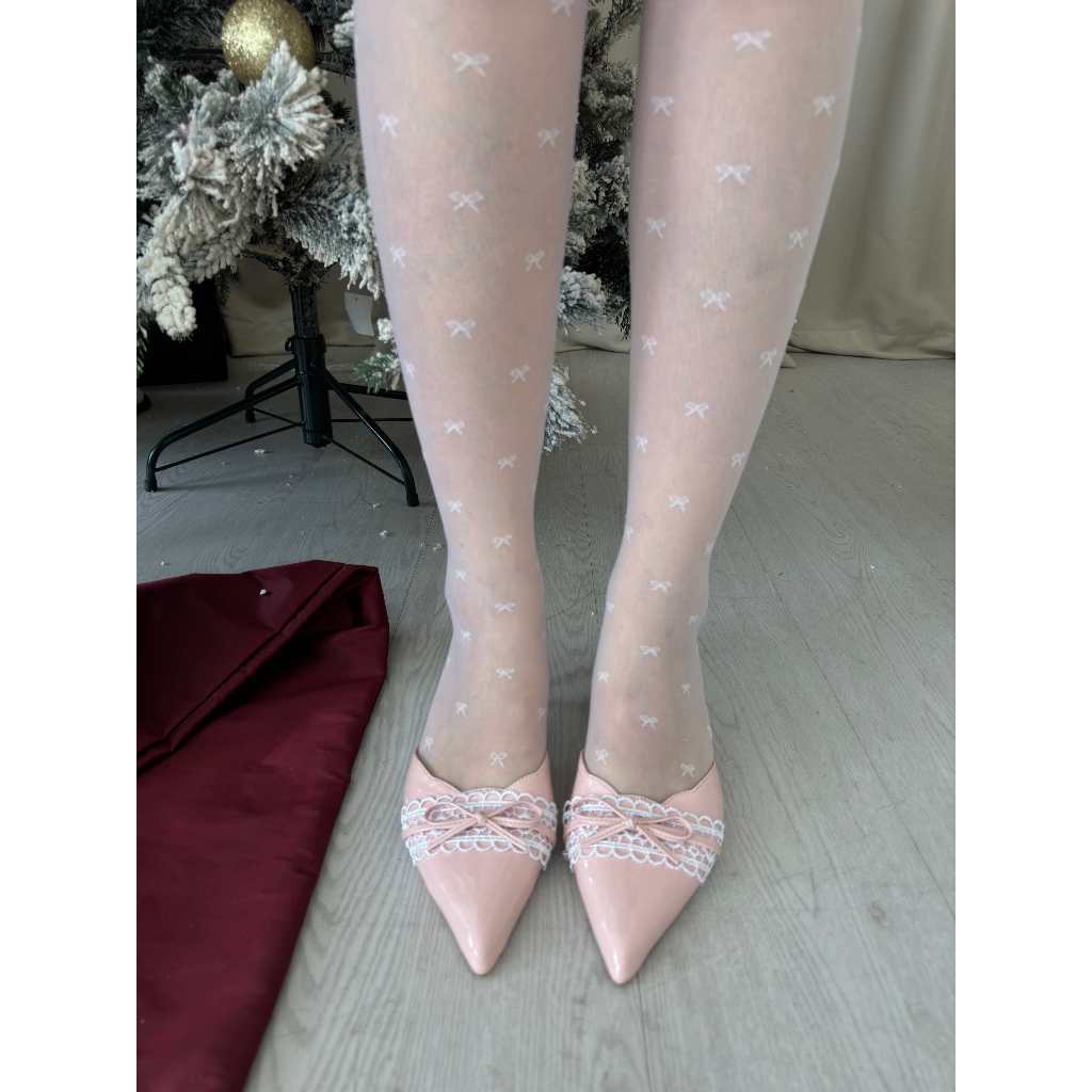 Juliet Bow Lace Heel
