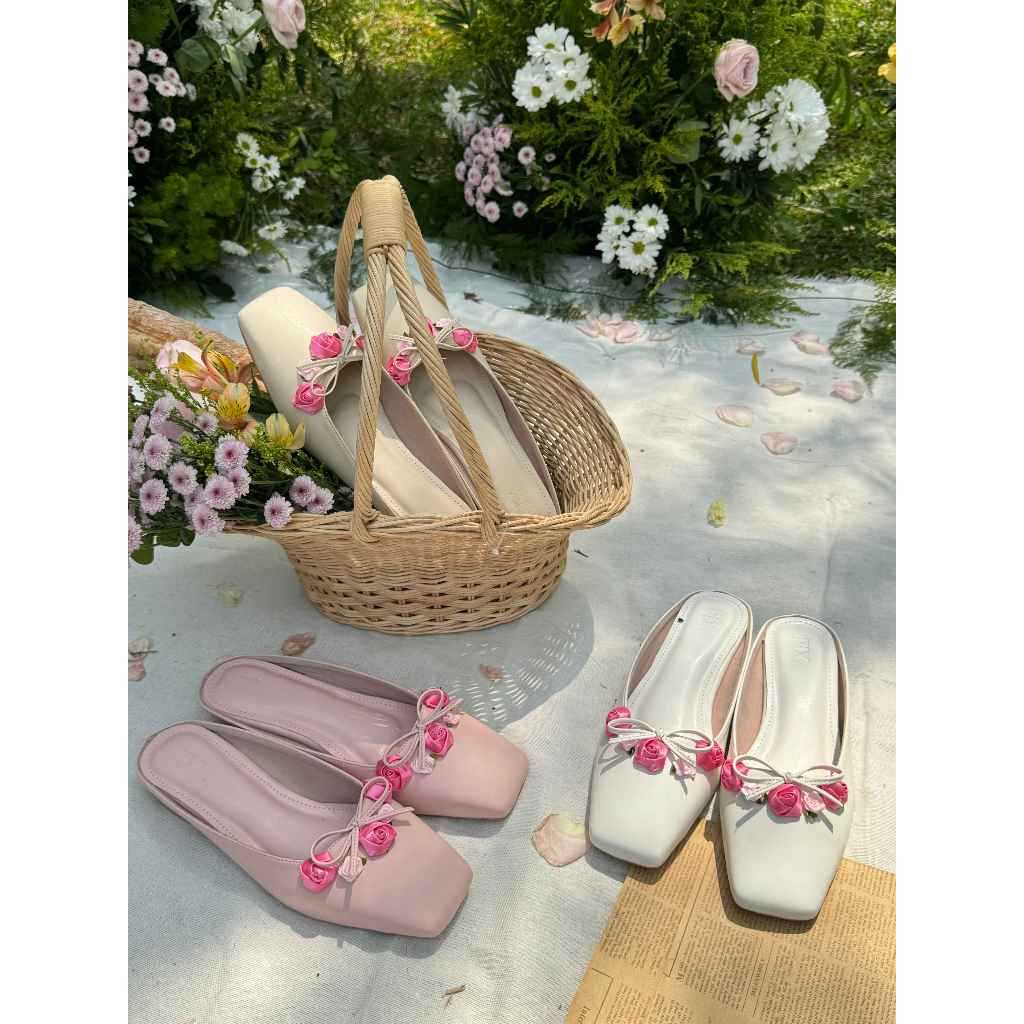 Rose Slip On Flat