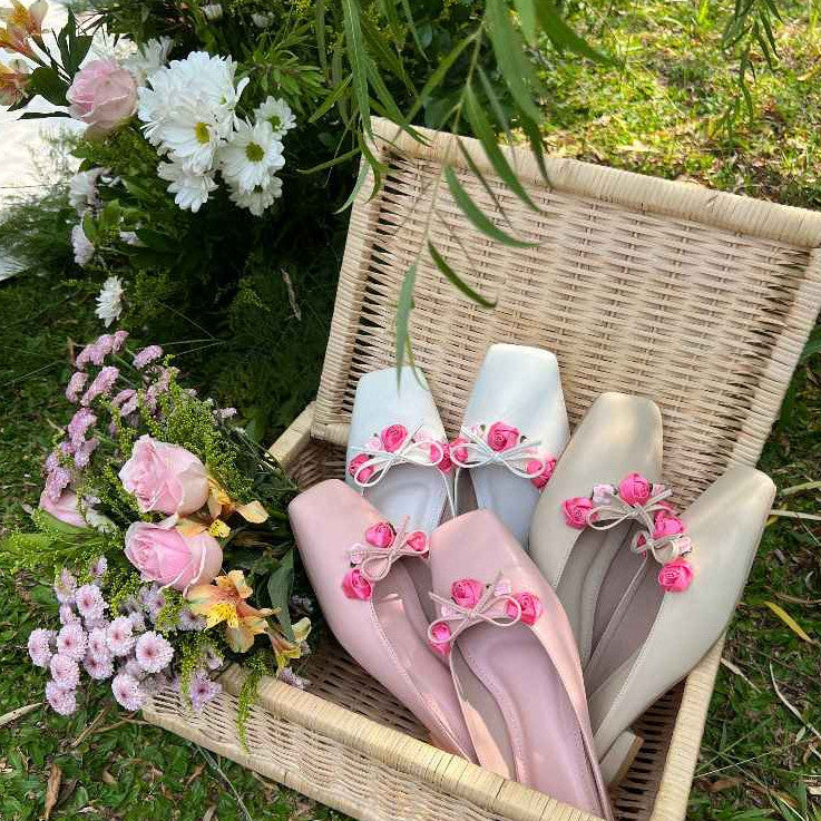 Rose Slip On Flat
