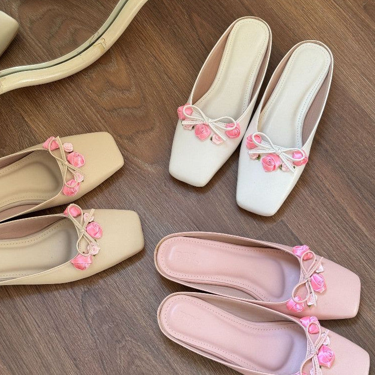 Rose Slip On Flat