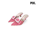 Rosie Gingham Mules