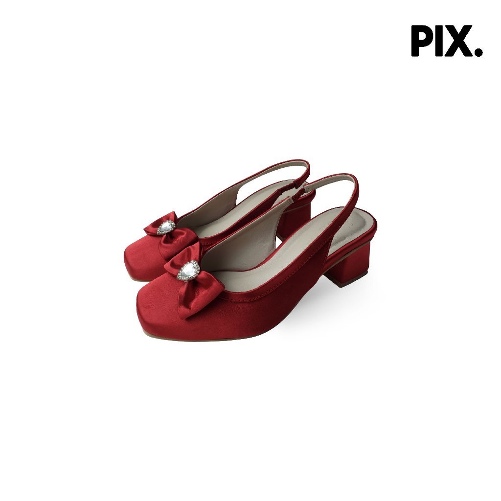 Ivy Ribbon Block Heel