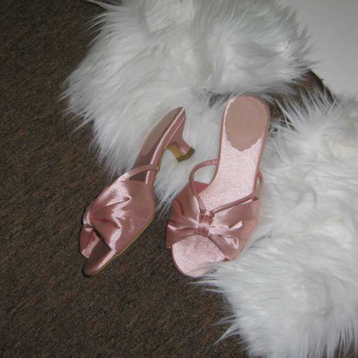 Carrie Satin Low Heel