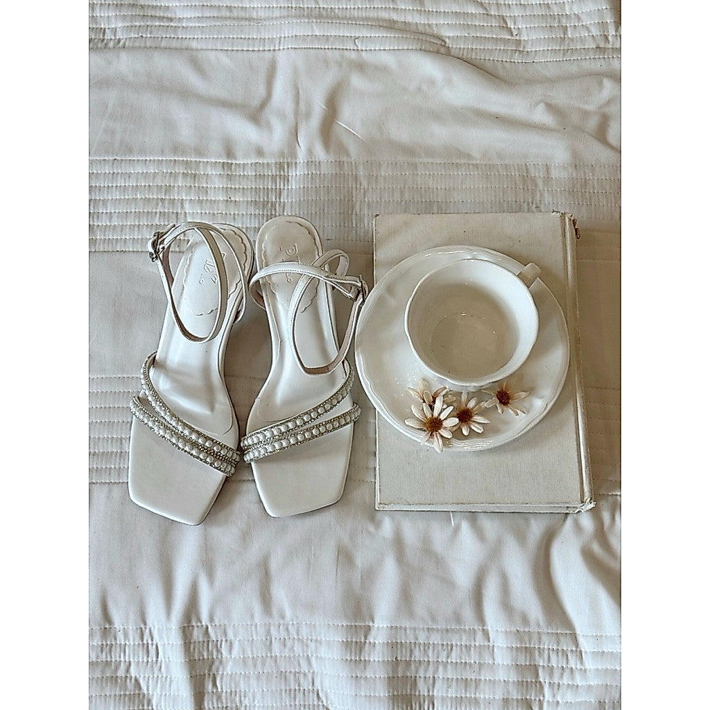 Bisque Strap Heel